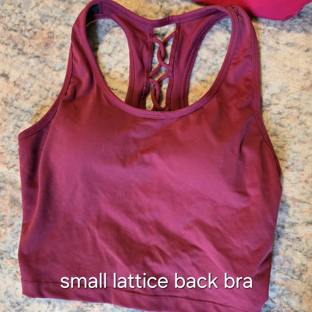 Senita Magenta lattice bra Small